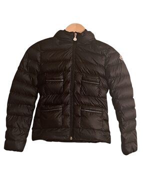Moncler Girls Chain Detail Pocket Down  Coat